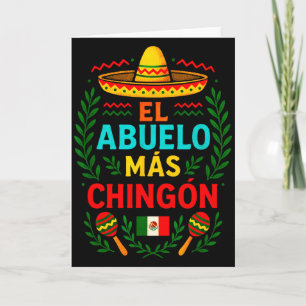El Abuelo Más Chingón - Lustiger mexikanischer Opa Karte