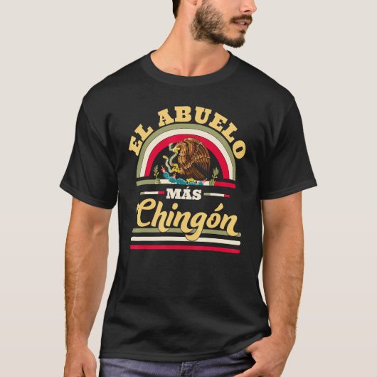 El Abuelo Mas Chingon Mexican Eagle Snake T-Shirt (Vorderseite)