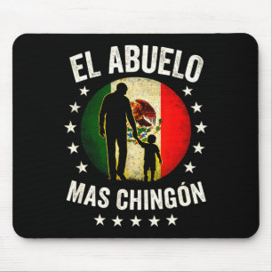 El Abuelo Mas Chingón - Silhouette eines mexikanis Mousepad