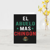 El Abuelo Mas Chingon Spanischer Lehrer Vatertag Karte (Gelbe Blume)