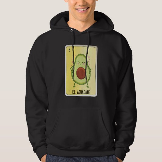 El Aguacate Mexican Slang Lottery Bingo Cards Hoodie (Vorderseite)