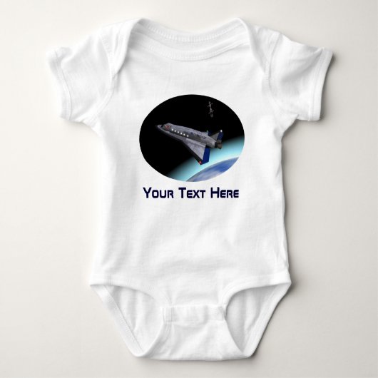 El Al Maslool Space Shuttle Baby Strampler (Vorderseite)
