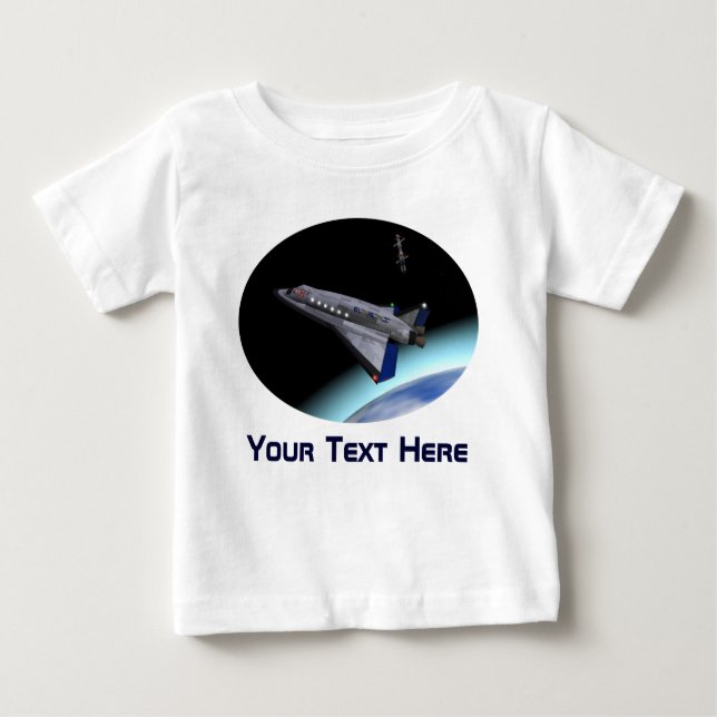 El Al Maslool Space Shuttle Baby T-shirt (Vorderseite)