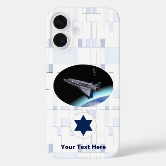 El Al Maslool Space Shuttle Case-Mate iPhone Hülle (Rückseite)