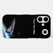 El Al Maslool Space Shuttle Case-Mate iPhone Hülle (Rückseite (Horizontal))