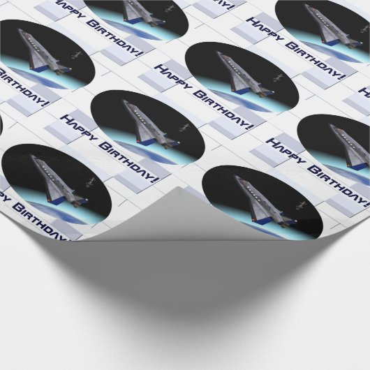 El Al Maslool Space Shuttle Geschenkpapier (Ecke)