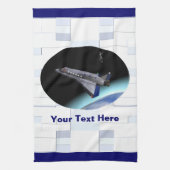 El Al Maslool Space Shuttle Geschirrtuch (Vertikal)