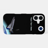 El Al Maslool Space Shuttle iPhone 16 Hülle (Rückseite (Horizontal))