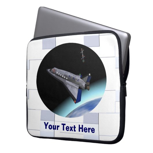 El Al Maslool Space Shuttle Laptopschutzhülle (Vorderseite Links)