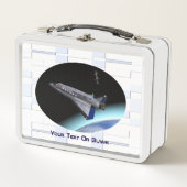 El Al Maslool Space Shuttle Metall Lunch Box (Vorderseite)