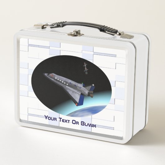 El Al Maslool Space Shuttle Metall Lunch Box (Vorderseite)