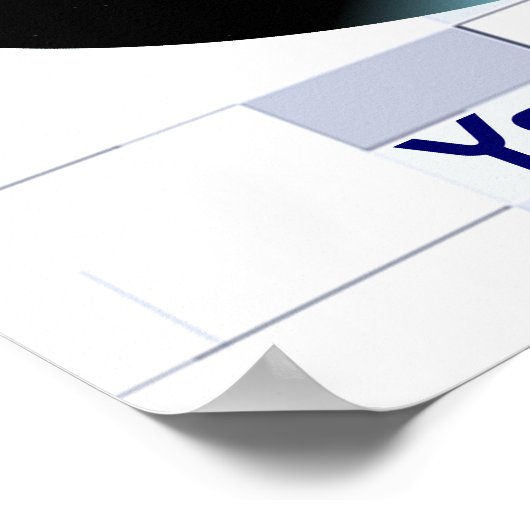 El Al Maslool Space Shuttle Poster (Ecke)