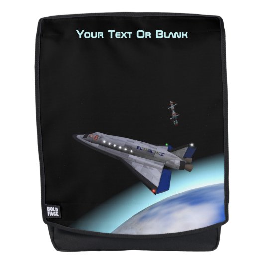 El Al Maslool Space Shuttle Rucksack (Vorderseite)
