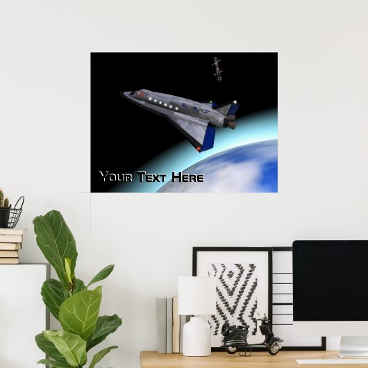 El Al Space Shuttle Poster (Heimbüro)