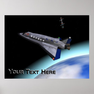 El Al Space Shuttle Poster
