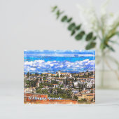 El Albayzín, Granada, Andalusien, Spanien. Postkarte (Stehend Vorderseite)