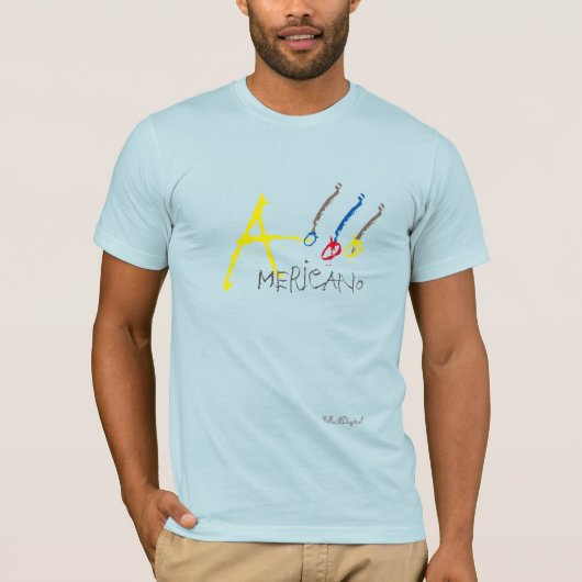 El Americano Blue T-Shirt (Vorderseite)