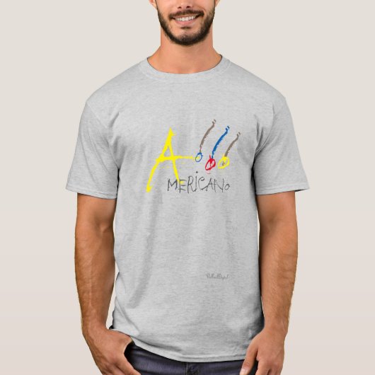 El Americano Gray T-Shirt (Vorderseite)