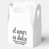 El amor es dulce Hochzeitsempfang Leckerei für Gäs Geschenkschachtel (Geöffnet)
