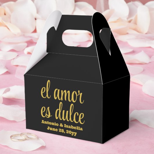 El amor es dulce Hochzeitsempfang Leckerei für Gäs Geschenkschachtel (Hochzeit)