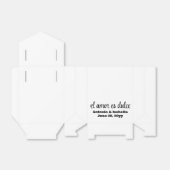 El amor es dulce Hochzeitsempfang Leckerei für Gäs Geschenkschachtel (Ungefaltet)