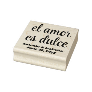 El amor es dulce Hochzeitsempfang Leckerei für Gäs Gummistempel
