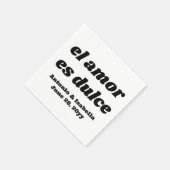 El amor es dulce Hochzeitsempfang Serviette (Ecke)