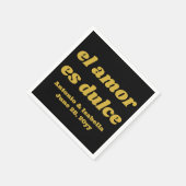 El amor es dulce Hochzeitsempfang Serviette (Ecke)