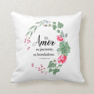 El amor es paciente, es bondadoso 1corintis kissen