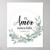 EL AMOR NUNCA FALLA POSTER (Vorne)