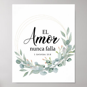 EL AMOR NUNCA FALLA POSTER