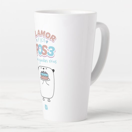 │El amor y los postres Milchtasse (Rechte Ecke)