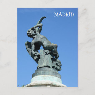El Angel Caido, Retiro Park, Madrid Postkarte