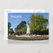 El Angel Caido, Retiro Park, Madrid Postkarte (Vorne/Hinten)