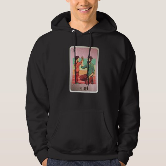 El Apá Mexican Slang Lottery Bingo Cards Hoodie (Vorderseite)