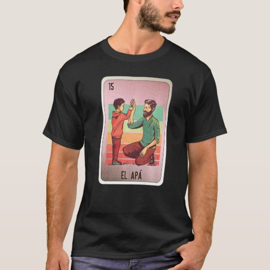 El Apá Mexican Slang Lottery Bingo Cards   T-Shirt (Vorderseite)