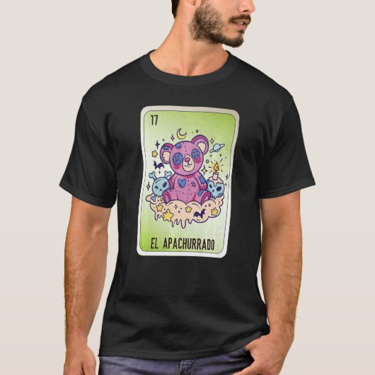 EL Apachurrado Mexican Slang Lottery Bingo Cards   T-Shirt (Vorderseite)