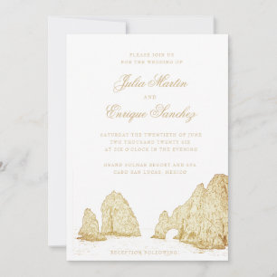 El Arco Cabo San Lucas Arch Hochzeit Einladung