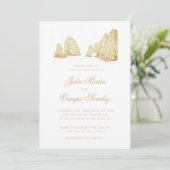 El Arco Cabo San Lucas Destination Wedding Einladung (Stehend Vorderseite)