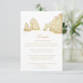 El Arco Cabo San Lucas Kindly Reply | Meal Options Begleitkarte (Stehend Vorderseite)