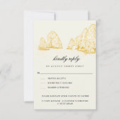 El Arco Cabo San Lucas Kindly Reply | Meal Options RSVP Karte (Vorderseite)