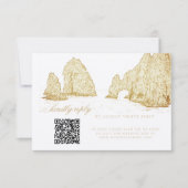 El Arco Cabo San Lucas Kindly Reply QR Code RSVP Karte (Vorderseite)
