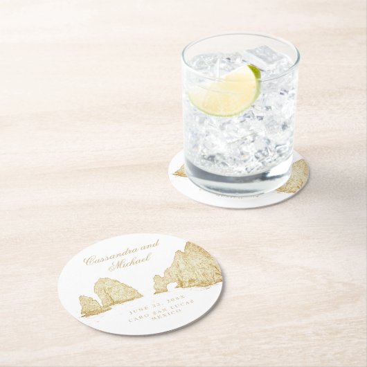 El Arco |  Cabo San Lucas MEXICO Runder Pappuntersetzer (Vor Ort)