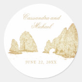 El Arco |  Cabo San Lucas MEXICO Welcome Runder Aufkleber (Vorderseite)