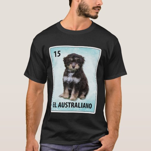 El Australiano Mexican Aussiedoodle Cards T-Shirt (Vorderseite)
