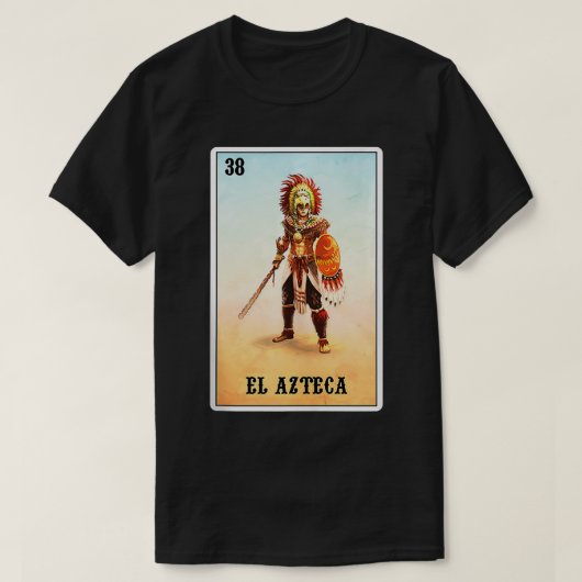 El Azteca Adler Krieger Meico Aztec Ritter T-Shirt (Design vorne)