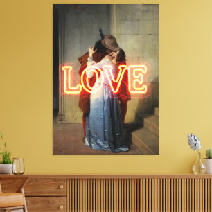 El Bacio Remix – Neon-„LOVE“-Wandkunst & Merchandi Leinwanddruck