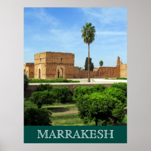el badi palace marrakesh poster