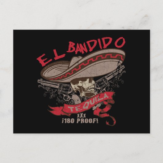 El Bandido Tequila Postcard Postkarte (Vorderseite)