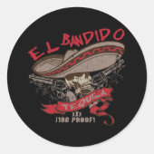 El Bandido Tequila Sticker (Vorderseite)